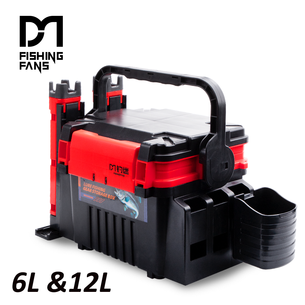 Fishing Kayak Crate - Fishingfans 6L 12L Fishing Box Organizer
