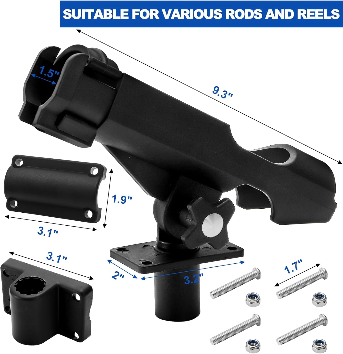 2 Pack Fishing Rod Holder with – Fishing Kayak Rod Holder Bewertung und Preis