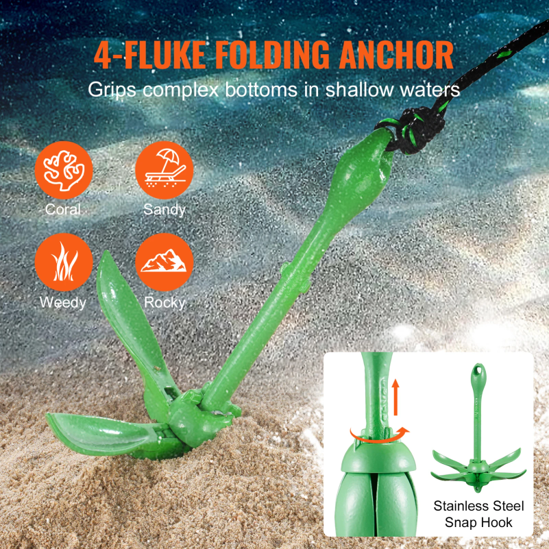 Kayak Anchor Kit 3.5 lb Paddle – Fishing Kayak Anchor Bewertung und Preis