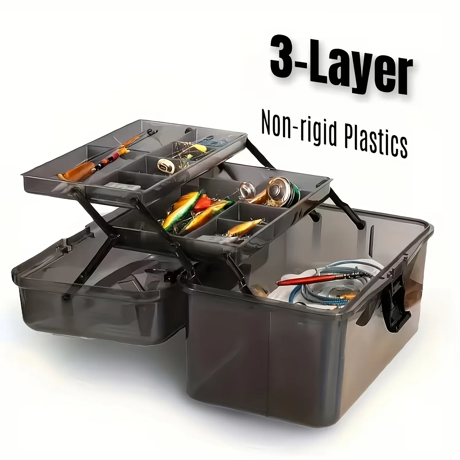 Durable PE Fishing Gear Box |  – Fishing Kayak Crate Bewertung und Preis