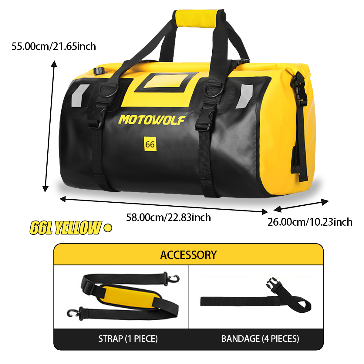 Waterproof Duffel Bag 40L/66L  – Fishing Kayak Storage Bag Bewertung und Preis