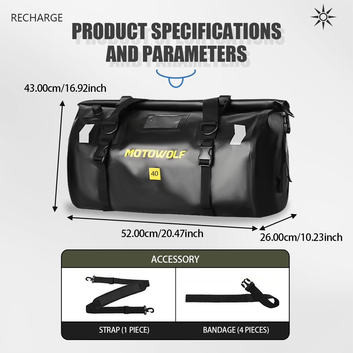 Waterproof Duffel Bag 40L/66L  – Fishing Kayak Storage Bag Bewertung und Preis