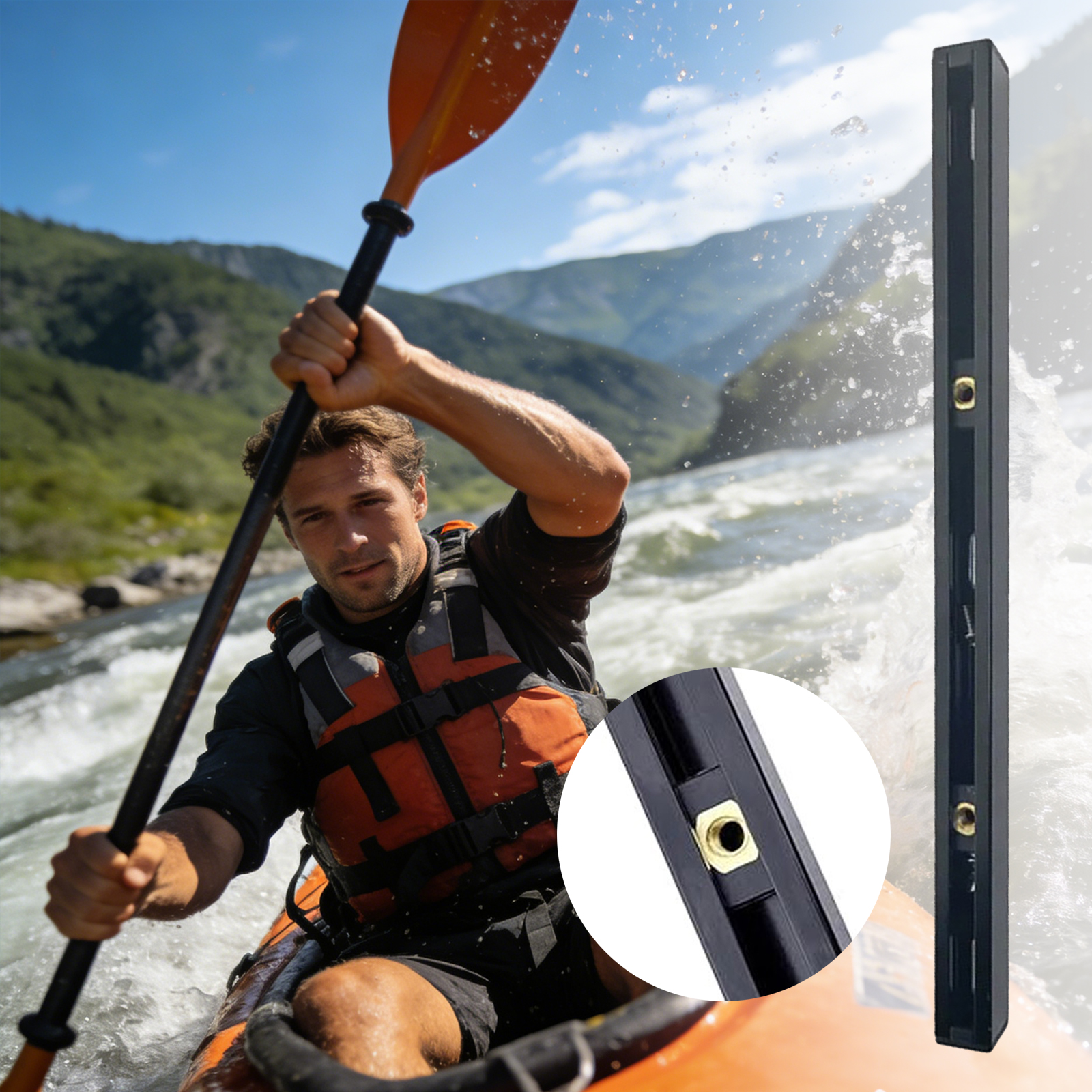 ABS Side Mount Kayak Slide Tra – Fishing Kayak Storage Bag Bewertung und Preis